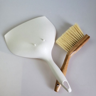 Shihang Mini escoba pala conjunto de plástico cepillo de limpieza de polvo pequeño colgante mango de bambú con cuerda hogar herramientas de limpieza (9)