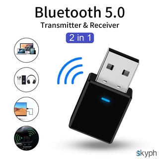 2 En 1 USB Transmisor Bluetooth Receptor De Coche Inalámbrico 5.0 Adaptador + =