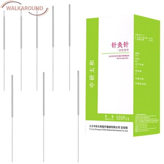hotsale 500 pzs/caja de agujas de acupuntura desechables agujas de masaje práctica