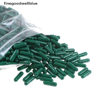 [finegoodwellblue] 1000pcs vacío duro vacío gelatina cápsula tamaño 2# gel medicina píldora vitamina nuevo stock