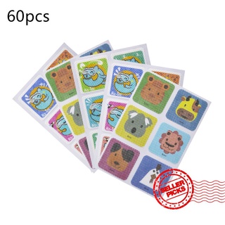 60pcs Mosquito Repellent Stickers Patches Cartoon Pure Oil For Baby Essential Plant Stickers V2T2
