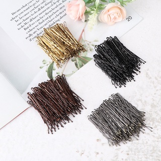[Aredstar] 100Pcs Wedding Hair Clips Barrette Hairpins Black Side Wire Folder Styling Tools (9)