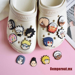 [Oemperout]10Pcs cocodrilos estilo aleatorio PVC DIY dibujos animados Anime zapatos encanto para Crocs zapatillas