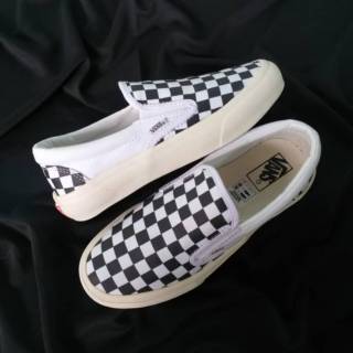 Vans Slip On Checkerboard blanco zapatos