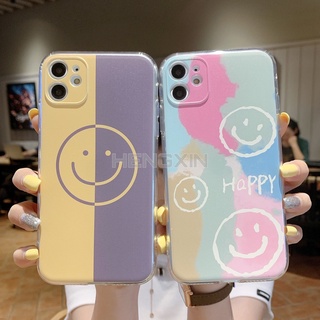 Apple xsmax smile emoji stitching 7 8 7p 8p x xs xr painted silicone soft shell for Apple 11 11pro 11promax 12mini 12 12pro 12promax iPhone case