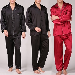 2pcs pijama de satén de satén pijamas ropa de dormir conjunto Loungewear Tops+pantalones/yourmuchmall/