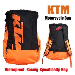 Ktm mochila de equitación para motocicleta de gran capacidad al aire libre bolsa impermeable de viaje