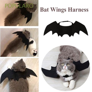 POPULARO Cool Cat - BAT WING Creative Disfraz de gatito Ropa mascota cosplay Gracioso Black Ornamento Fiesta de Halloween Cachorro decoracion