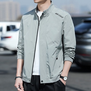 Ropa de hombre primavera cárdigan moda cuello alto joven atractivo2021Chaqueta de moda ajustada estilo coreano chaqueta Casual