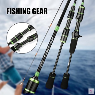 Solid Tip Powerful Fishing Rod Ultra-Light 1.68m / 1.8m UL Carbon Fiber Rod Baitcasting Fishing Pole for Freshwater
