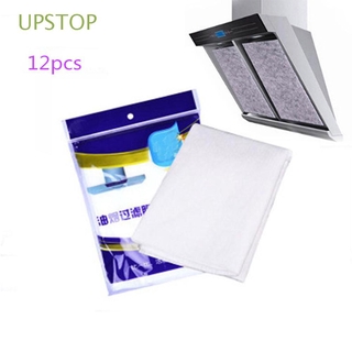 UPSTOP 12PCS Home Absorption Paper Cotton Fan Filter Anti-oil Stickers New Cooker Non-woven Kitchen Hood Extractor