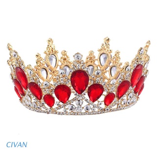 civan corona de cristal vintage para mujer boda novia tiara flor corona (1)