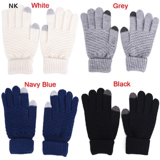 nk de punto de invierno caliente guantes de lana táctil pantalla guantes de hombre de las mujeres guantes de invierno venta caliente