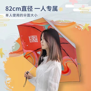 Tian guan ci fu Huacheng Xie lian Mo dao zu shi Lan Wangji Wei wuxian paraguas plegable ligero (8)