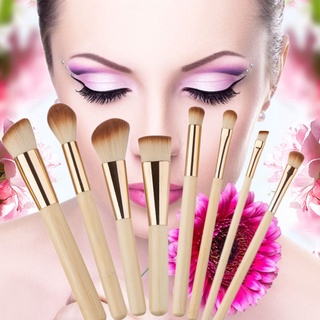 *xjg 8 pzs brochas de maquillaje profesional de tubo dorado facial diario herramientas de maquillaje
