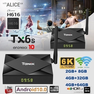 Smart TV Box TX6S Android 9 0 / Bluetooth TV Box con Android 9 0/4 GB / 32 GB para películas / dramas / deportes