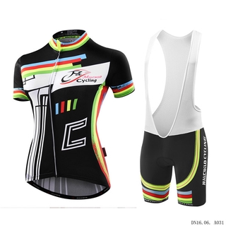 2022 nuevo ropa de ciclismo de mujer + moutain bike manga corta conjunto + secado rápido transpirable pro ciclismo jersey + pantalones cortos con pantalones acolchados 20d