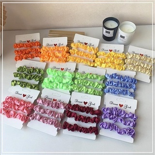 scrunchie de de diferentes colores por paquete