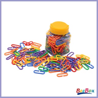 Beebox 150 piezas de bloques de construcción con hebilla colorida ensamblada con hechizo insertado juguetes (4)