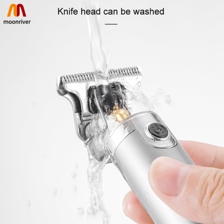 cortador de pelo eléctrico trimmer para usb recargable afeitadora eléctrica barba barberos máquina de corte de pelo (8)