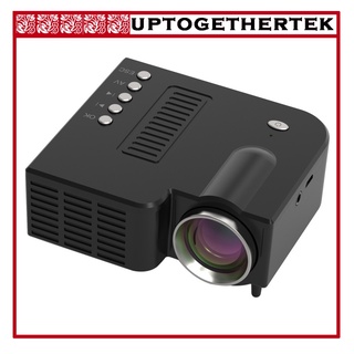 [2] mini proyector portátil de videoproyector, proyector de cine en casa multimedia, apto para full hd 1080p