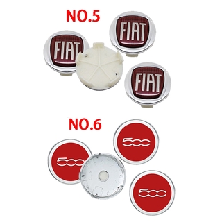 4 unids/set emblema de coche rueda hub cubierta tapas para fiat 500 doblo panda uno palio tipo auto insignia neumático hub tapas accesorios (4)