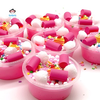 <TUR> DIY Cake Beads Soft Non Sticky Putty Mud Plasticine Slime Anti-stress Kids Toy (6)