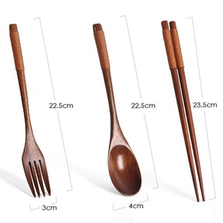 cod juego de 3 piezas de madera coreana vajilla tenedor cuchara palillos juego de tenedor vajilla pcs 3 v4r2 (9)