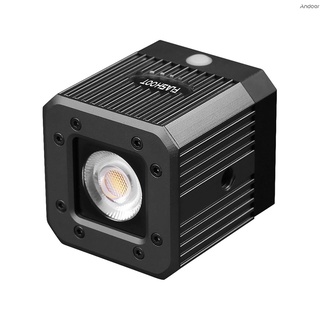 Impermeable aleación de aluminio cubo LED luz de vídeo 5600K buceo luz estroboscópica Flash con 1/4 pulgadas agujero de tornillo para cámara DSLR cámara de acción Smartphone Drone Camcorder -8W 200LUX/1M