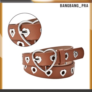 [calidad impactante] lindo corazón metal clip hebilla cinturón moda elegante simple cuero sintético cinturones para las mujeres jeans señoras harajuku accesorios