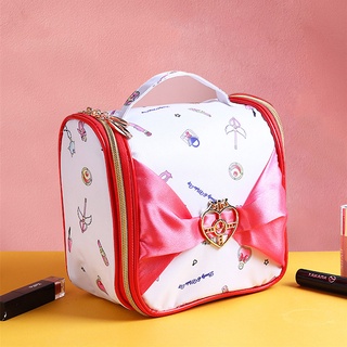 Sailor Moon coreano de dibujos animados bolsas de maquillaje bolsa de cosméticos bolsa de viaje neceser de lavado suministros bolsa de almacenamiento