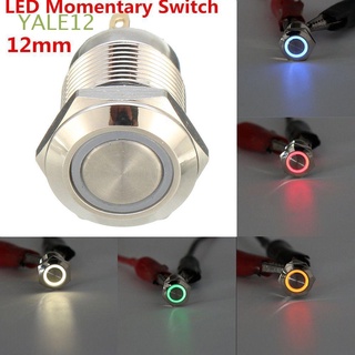 YALE12 Universal LED en / de Brand New Símbolo Empuje el interruptor de boton Durable Util Moda Hot Coche de aluminio/Multicolor (1)