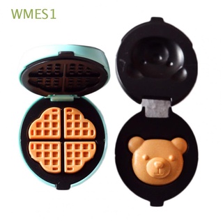 WMES1 creativo miniatura tostadora de plástico pan Waffle|modelo casa de muñecas tostadora realista 7 unids/Set Mini lindo artesanía casa de muñecas juguetes