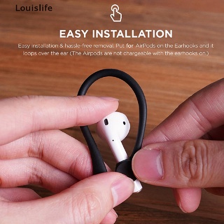 [louislife] 2 pares de ganchos para auriculares Bluetooth Anti-caída de alta calidad/soporte para auriculares