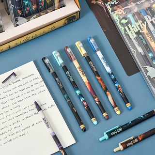 Productos al contado bolígrafo de gel Harry Potter Pen neutro limitado Presione el examen Black Pen 0.5 con un pluma de tubo de aguja de la pluma un bolígrafo creativo (1)