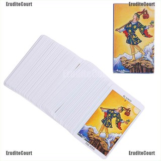 Eruditecourt 78 tarjetas jinete Waite Tarot tarjetas baraja de tamaño Regular instrucciones (9)