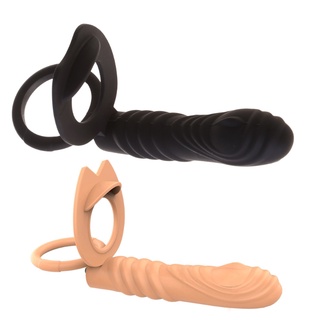 Bueno 10 frecuencias de vibración vibrador masculino pene testículo Bondage bloqueo fino anillo retraso eyaculación pareja coquetear adulto juguete sexual para hombres
