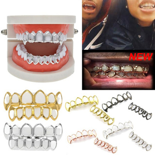 1pcs hip hop dientes grillz superior o inferior boca dientes parrillas moda extraíble vivihy