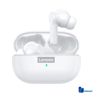 makeup2 Lenovo LP1S TWS Fone De Ouvido Intra Auricular Bluetooth 5.0 Sem Fio À Prova D 'Água Redução Ruídos makeup2