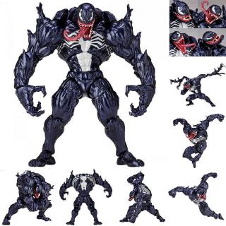 marvel revoltech series no.008 spider-man venom edward brock pvc figura de acción juguete