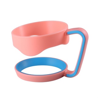 rosa+azul soporte de mano de plástico tazas mango para 30 oz rambler vaso mango