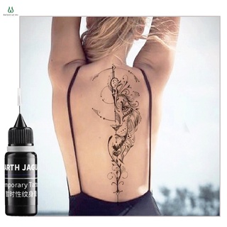 10ml negro temporal tatuaje tinta kit cuerpo arte pintura herramientas natural de larga duración (2)