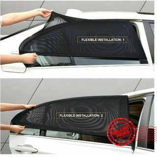 Car Rear Side Window Mesh Sun Visor Shade Cover Shield Sun Shade Window x Car 2 Side U0V2 (1)
