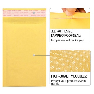 [shakangaurora 0628] 10Pcs papel Kraft burbujas sobres bolsa de envío acolchado sobre bolsa (5)