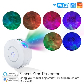 [Listo Stock] Regalos Románticos Tuya Smart Home Control Inalámbrico LED Estrella Galaxy Proyector WiFi Láser Cielo Estrellado Por Alexa Google