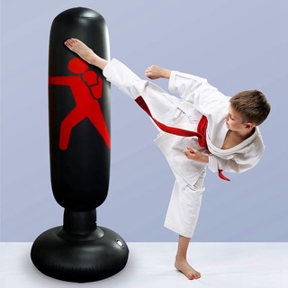 saco de boxeo inflable para niños con soporte inflable saco de boxeo para practicar karate taekwondo niños adultos bolsa de boxeo