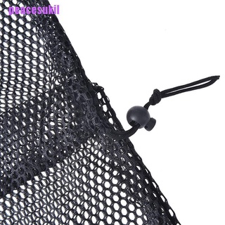 Auténtico En stock [peacesukil]1pc Black Sports Mesh Net Bag Golf Tennis 12/36 Ball Carrying Drawstring Pouch (4)