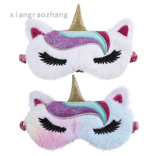 Xiangrao Xhh95d unicornio felpa máscara de ojos de viaje máscaras de sueño dormir niños Pamper niñas ee.uu.