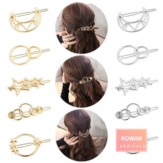 pinzas para el cabello para mujer/rowan/clips geométricos de metal para mujer