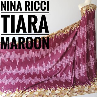 Nina Ricci Tiara Maroon Meter tela (0,5 m)